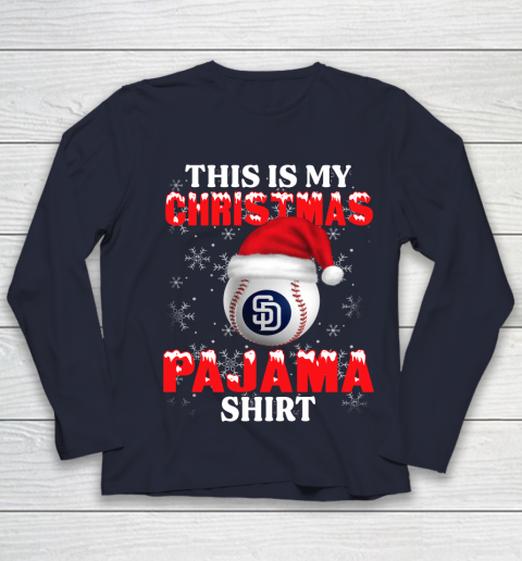 San Diego Padres This Is My Christmas Pajama Shirt MLB Youth Long Sleeve 2