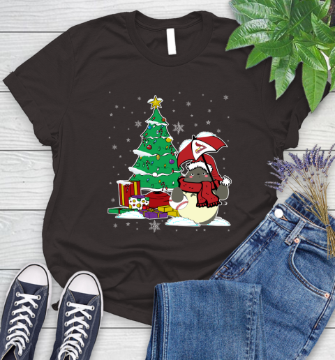 St.Louis Cardinals MLB Baseball Cute Tonari No Totoro Christmas Sports (1) Women's T-Shirt 11