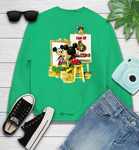 NHL Hockey Ottawa Senators Mickey Drawing Shirt 31