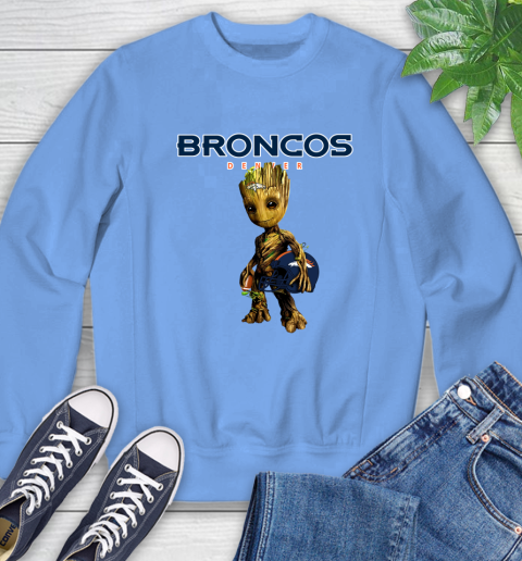 Denver Broncos NFL Football Groot Marvel Guardians Of The Galaxy Sweatshirt 11