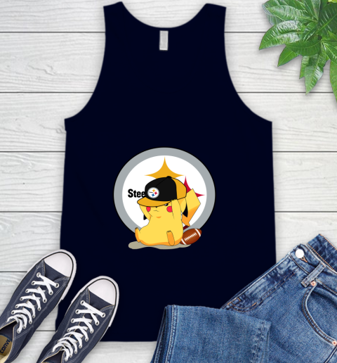 NFL Pikachu Football Sports Pittsburgh Steelers Tank Top 3