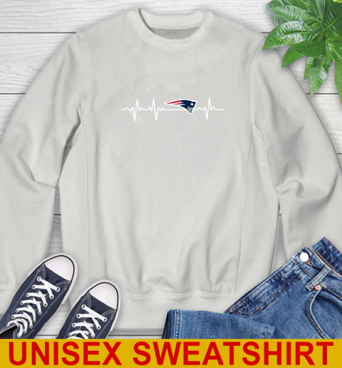 New England Patriots NFL Football Heart Beat Shirt Sweatshirt 5