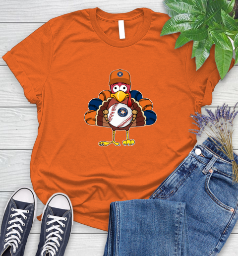 Houston Astros Turkey thanksgiving Women's T-Shirt 4