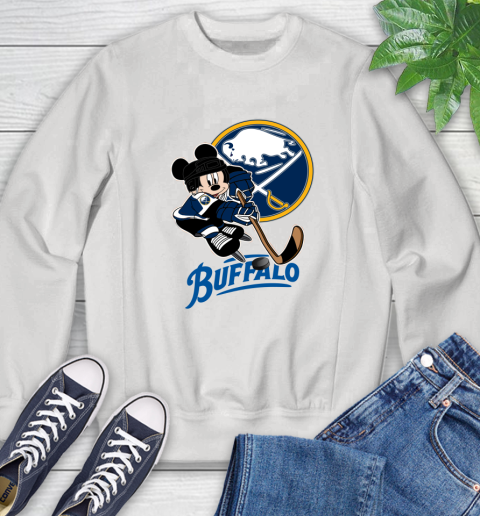 NHL Buffalo Sabres Mickey Mouse Disney Hockey T Shirt Sweatshirt