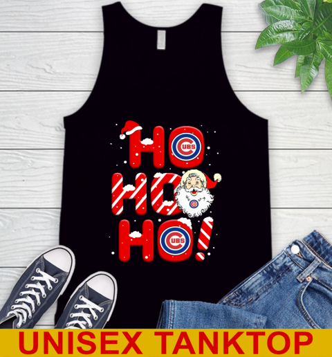 Chicago Cubs MLB Baseball Ho Ho Ho Santa Claus Merry Christmas Shirt Tank Top