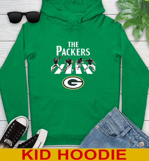 NFL Football Green Bay Packers The Beatles Rock Band Shirt Youth Hoodie 8