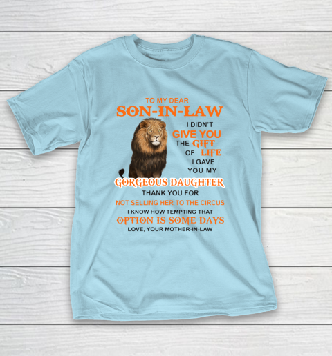 To My Dear Son In Law T-Shirt 10