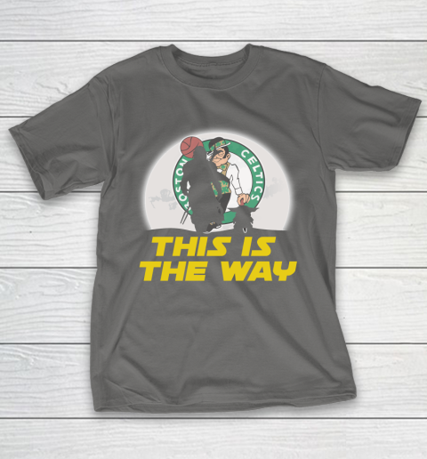 Boston Celtics NBA Basketball Star Wars Yoda And Mandalorian This Is The Way T-Shirt 8