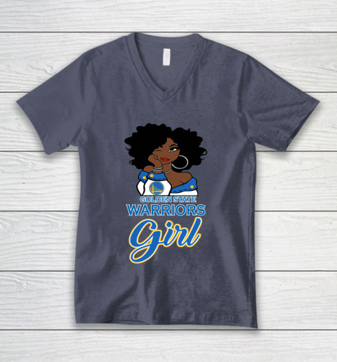 Golden State Warriors Girl NBA V-Neck T-Shirt 8