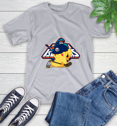 NHL Pikachu Hockey Sports New York Islanders T-Shirt 6