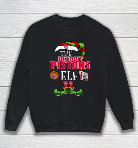 Detroit Pistons Christmas ELF Funny NBA Sweatshirt