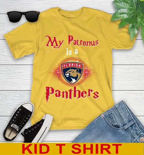 NHL Hockey Harry Potter My Patronus Is A Florida Panthers Youth T-Shirt 9