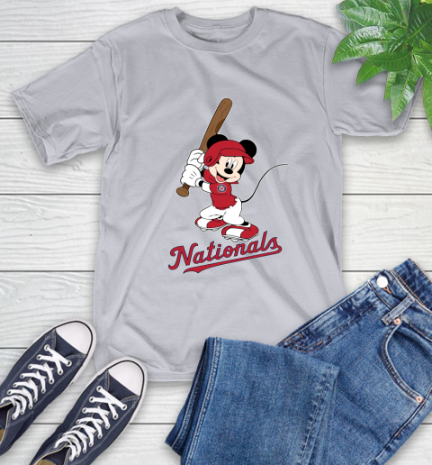 MLB Baseball Washington Nationals Cheerful Mickey Mouse Shirt T-Shirt 6
