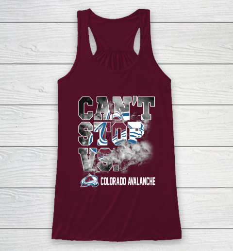 NHL Colorado Avalanche Hockey Can't Stop Vs Racerback Tank 2
