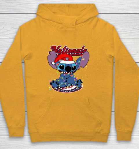 Washington Nationals MLB noel stitch Baseball Christmas Youth Hoodie 2
