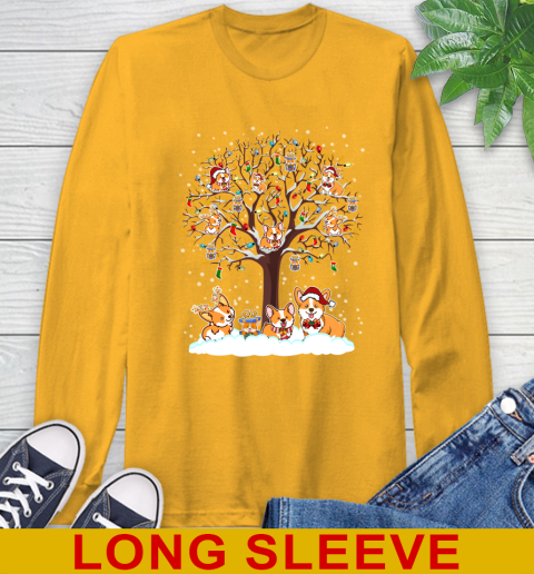 Corgi dog pet lover light christmas tree shirt 56