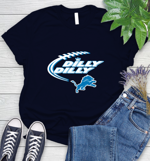 NFL Detroit Lions Dilly Dilly Football Sports Women's T-Shirt 3