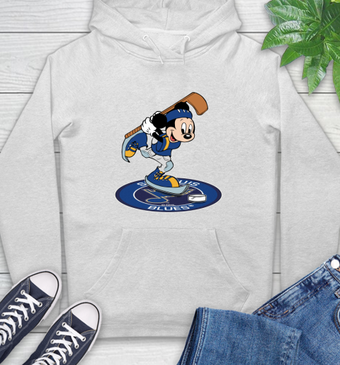 NHL Hockey St.Louis Blues Cheerful Mickey Disney Shirt Hoodie 2