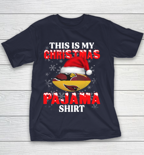 Arizona Cardinals This Is My Christmas Pajama Shirt NFL Youth T-Shirt 2