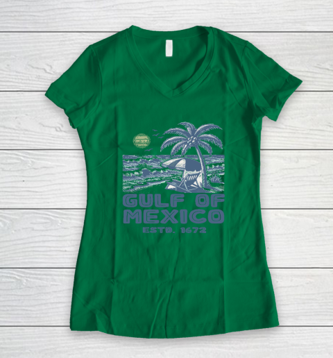 Gulf of Mexico Forever Est 1672 Women's V-Neck T-Shirt 3