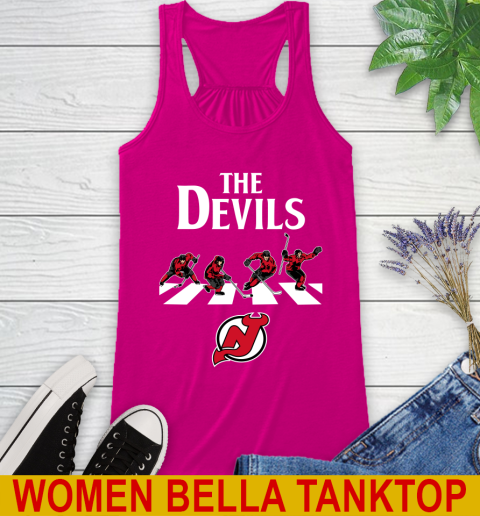 NHL Hockey New Jersey Devils The Beatles Rock Band Shirt Racerback Tank 6
