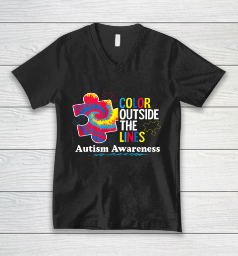 Autism Tee Shirts for Women V-Neck T-Shirt