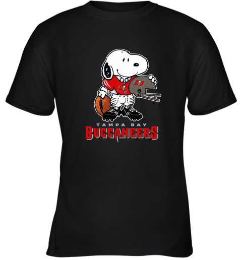 Snoopy A Strong And Proud Tampa Bay Buccaneers Player NFL Youth T-Shirt
