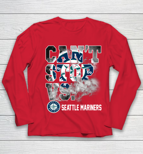 MLB Seattle Mariners Baseball Can't Stop Vs Mariners Youth Long Sleeve 8