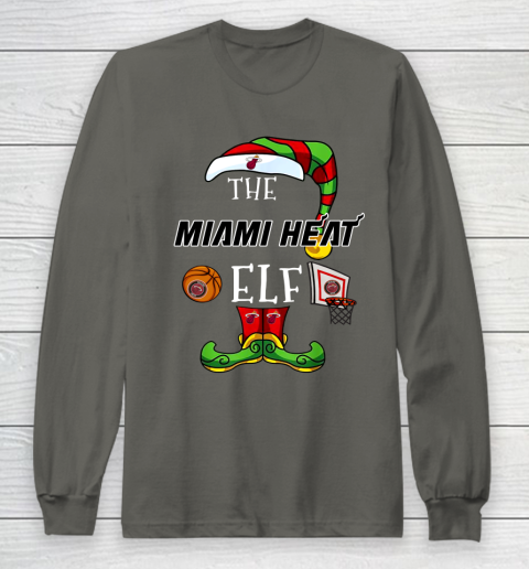 Miami Heat Christmas ELF Funny NBA Long Sleeve T-Shirt 5
