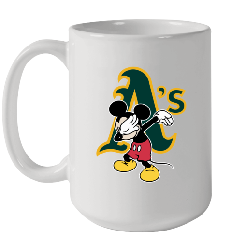 Oakland Athletics MLB Baseball Dabbing Mickey Disney Sports Ceramic Mug 15oz