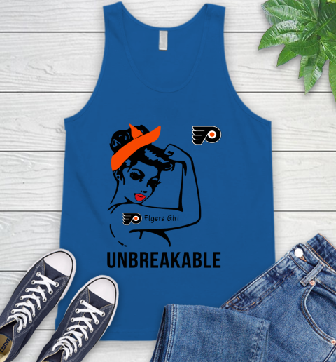 NHL Philadelphia Flyers Girl Unbreakable Hockey Sports Tank Top 3