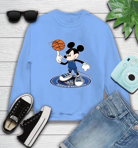 NBA Basketball Dallas Mavericks Cheerful Mickey Disney Shirt Sweatshirt 11