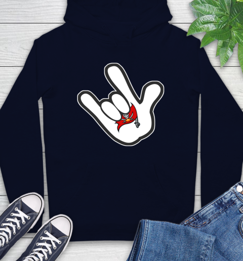Tampa Bay Buccaneers NFL Football Mickey Rock Hand Disney Hoodie 4