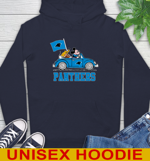 NFL Football Carolina Panthers Pluto Mickey Driving Disney Shirt Hoodie 4