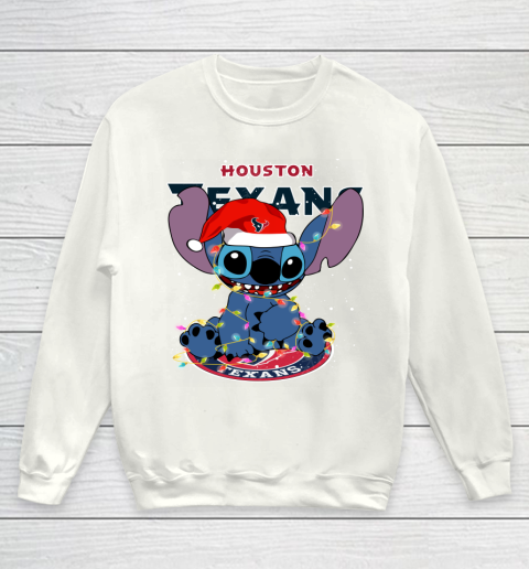Houston Texans NFL Football noel stitch Christmas Youth Sweatshirt