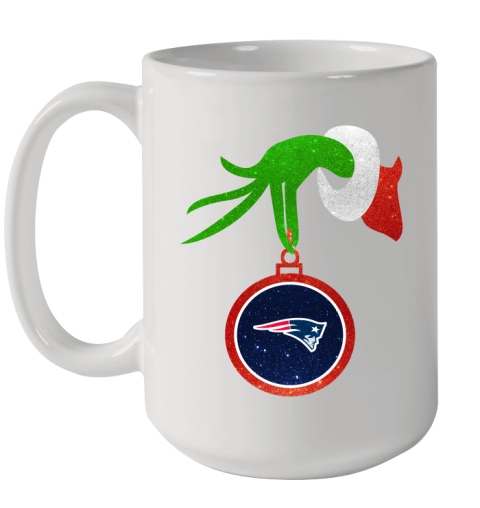 New England Patriots Grinch Merry Christmas NFL Football Ceramic Mug 15oz