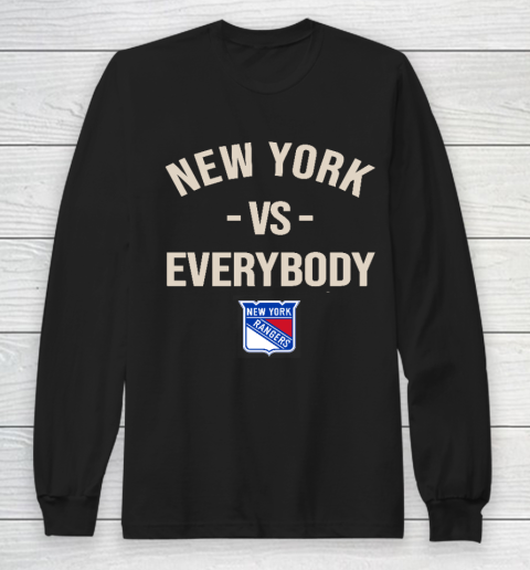 New York Rangers Vs Everybody Long Sleeve T-Shirt