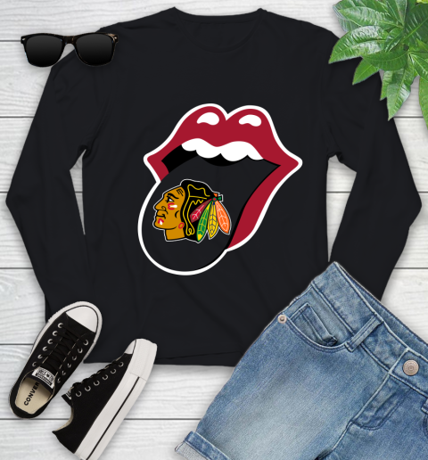 Chicago Blackhawks NHL Hockey Lips I Root For My Team Adoring Fan 126