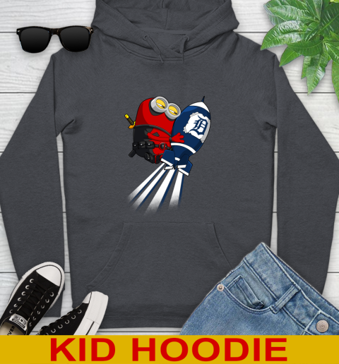 MLB Baseball Detroit Tigers Deadpool Minion Marvel Shirt Youth Hoodie 10 MLB Baseball Detroit Tigers Deadpool Minion Marvel Shirt Youth Hoodie - Image 10