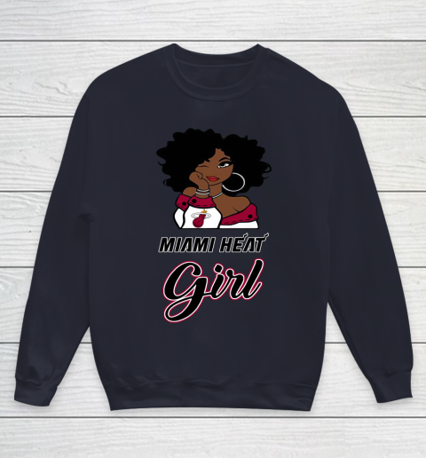 Miami Heat Girl NBA Youth Sweatshirt 3