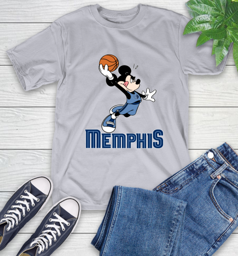 NBA Basketball Memphis Grizzlies Cheerful Mickey Mouse Shirt T-Shirt 6