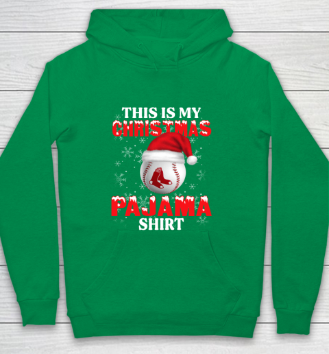 Boston Red Sox This Is My Christmas Pajama Shirt MLB Youth Hoodie 4