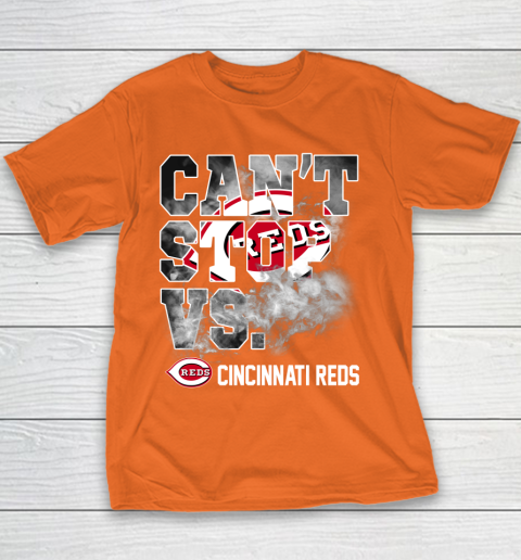 MLB Cincinnati Reds Baseball Can't Stop Vs Cincinnati Reds Youth T-Shirt 4
