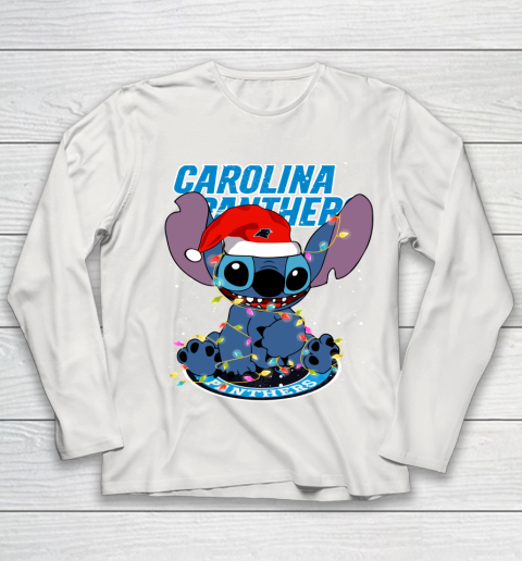 Carolina Panthers NFL Football noel stitch Christmas Youth Long Sleeve 8