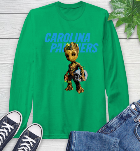Carolina Panthers NFL Football Groot Marvel Guardians Of The Galaxy Long Sleeve T-Shirt 7