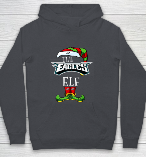 Philadelphia Eagles Christmas ELF Funny NFL Youth Hoodie 5