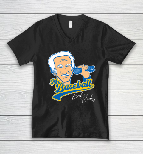 Bob Uecker  Mr Baseball Front Row Legend V-Neck T-Shirt