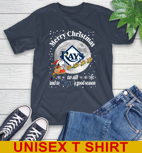 Tampa Bay Rays Merry Christmas To All And To Rays A Good Season MLB Baseball Sports T-Shirt 3