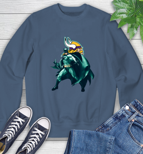 NFL Batman Football Sports Minnesota Vikings Sweatshirt 7