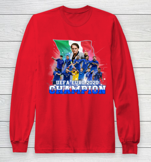 Italy European Champions 2020 Team Long Sleeve T-Shirt 7